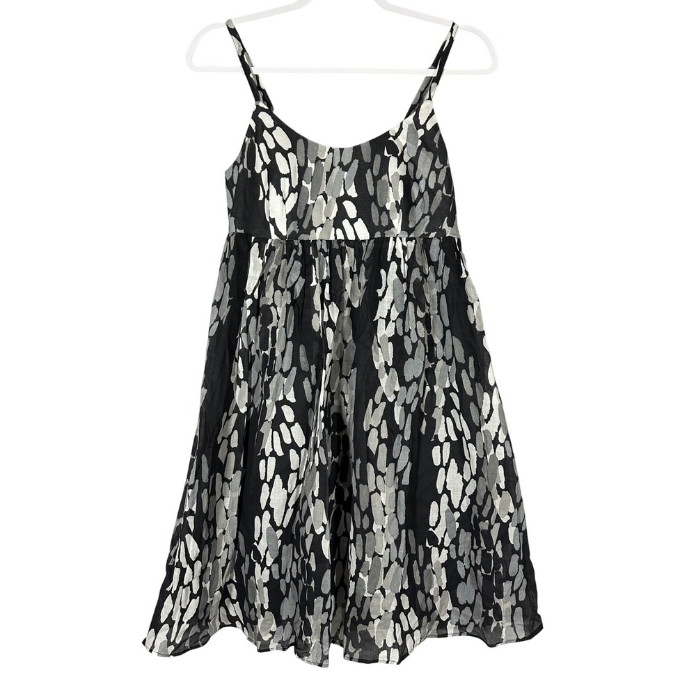 Marimekko NWT Cotton Sleeveless Tunic Top/Mini Dress Sz 34 (XS) Abstract Pockets